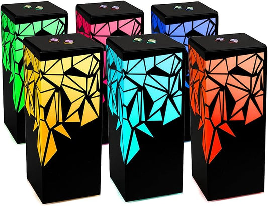 Telepathy® Long Distance Friendship Lamp® - Raining Diamonds Design | Wi-fi Touch Lamp LED Lights for family members who stays apart | Friendship Day Gifts (Set of 6)