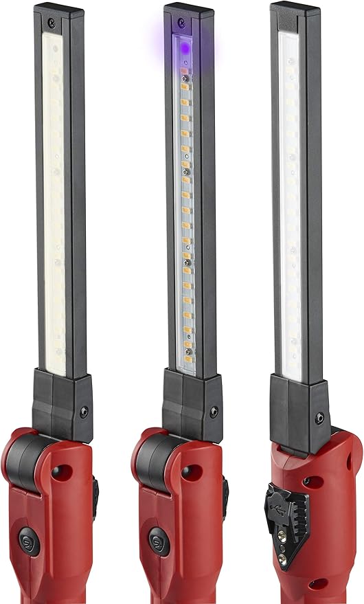 Streamlight 76800 Stinger Switchblade 800-Lumen Rechargeable Mult-Function Compact Light Bar with USB Cable, Red