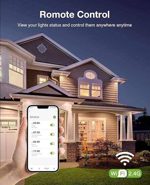 GHome Smart 3 Way Dimmer Smart Switch Can Work Separately Or Work with Traditional 3-Way Switch, Compatible with Alexa, Google Assistant, Neutral Wire Required, 2.4GHz WiFi Only, FCC Certified, 3 Pack