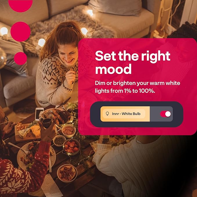 innr Smart Light Bulbs, A19 Zigbee, Works with Philips Hue* and Alexa (Bridge Required), Soft White Light Bulb, Dimmable, E26 LED Bulb 75 Watt, Warm White, 1060lm 2-Pack