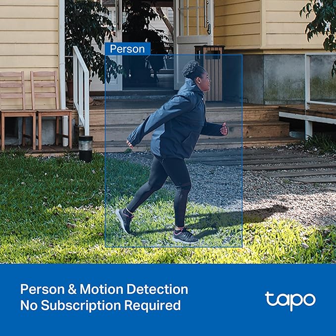 Tapo 2K 3MP Indoor/Outdoor Security Camera - Free Person/Motion/Baby Cry Detection, Color Night Vision, IP65 Weatherproof, SD/Cloud Storage, Works w/Alexa & Google Home HybridCam