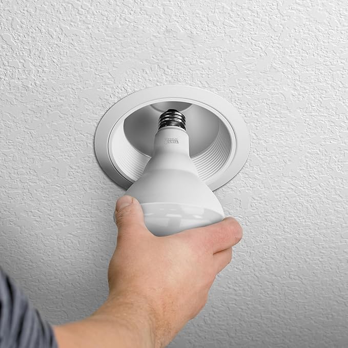 Feit Electric BR30 Smart LED Light Bulb, 60W Equivalent, Tunable White, Wi-Fi Enabled, Alexa & Google Home Compatible, E26 Base, 90+ CRI, Non-Dimmable, 800 Lumens, 25,000-Hour Lifetime, BR30/CCT/CA/AG