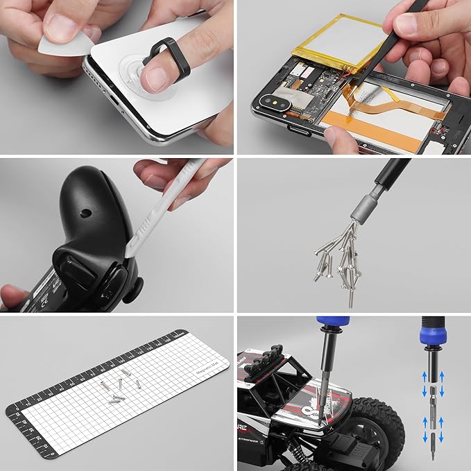 SHARDEN 153 in 1 Precision Screwdriver Set Computer Tool Kit, Laptop Screwdriver Kit Magnetic Electronic Screwdriver Set for PC, iPhone, Phone, PS5, PS4, Jewelry, Tablet, RC, Xbox Controller Repair