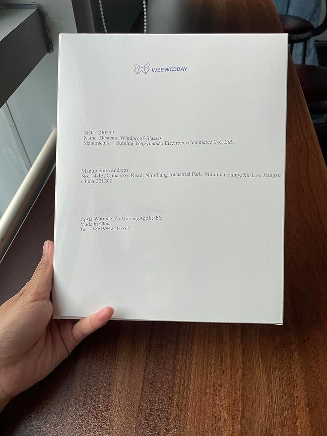 Weewooday 48 Pcs Safety Glasses One Size Safety Eyewear Eye Protection Goggles with Clear Protective Lens for Work Lab