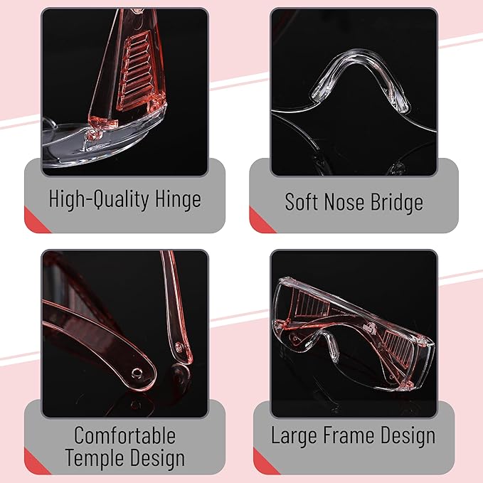 UNCO- Safety Goggles Over Glasses, Protective Goggles, Safety Goggles Anti Fog, Work, Safety Glasses Over