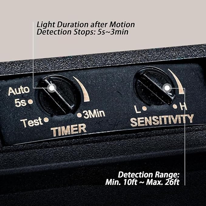 Motion Sensor Outdoor Flush Mount Ceiling Light - Sleek Round Exterior with Seeded Clear Glass - Perfect for Front Porch, Garage, Entryway