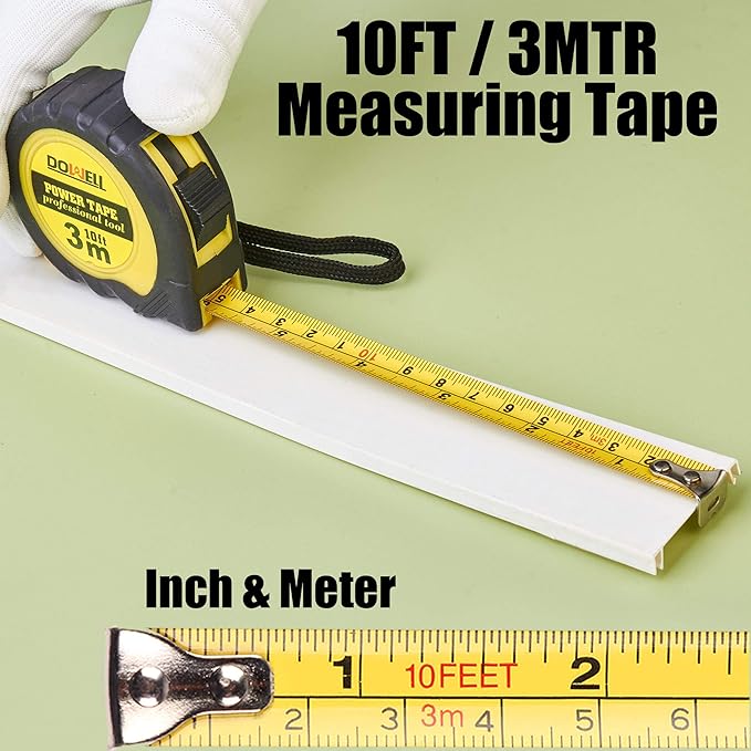 DOWELL Small Mini Tool Set School College Student Kids Dorm Tool Set Kit Home Repair Hand Tools with Tool Box Storage Case Upgraded HYT9