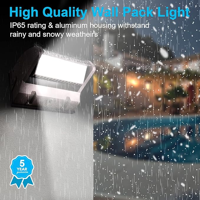 OSTEK LED Wall Pack Light 120W Rotatable Adjustable 5000K 16800LM, Outdoor Dimmable Area Wall Pack led Light Fixture IP65, UL, DLC