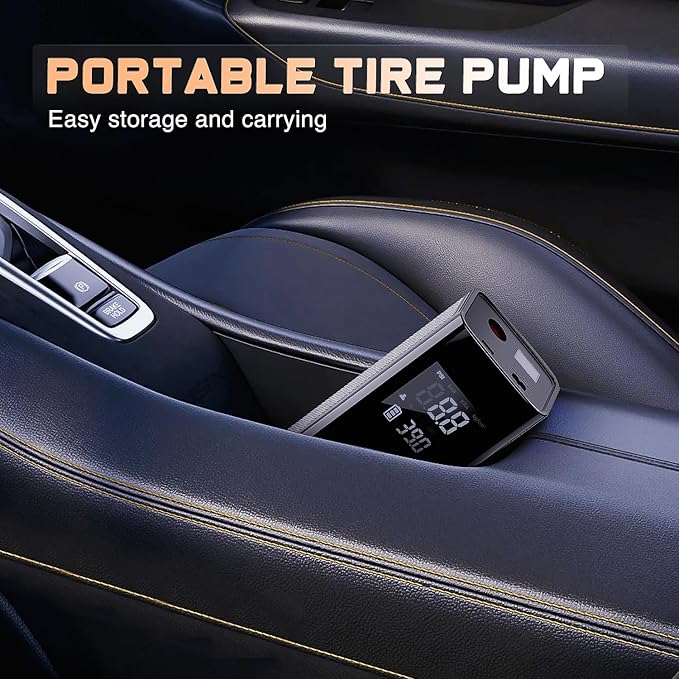 Nilight Tire Inflator Portable Air Compressor Battery Powered Rechargeable 12VDC 150PSI Cordless Tire Pump w/Digital Pressure Gauge 2X Faster Inflation Air Pump for Car Motorcycle