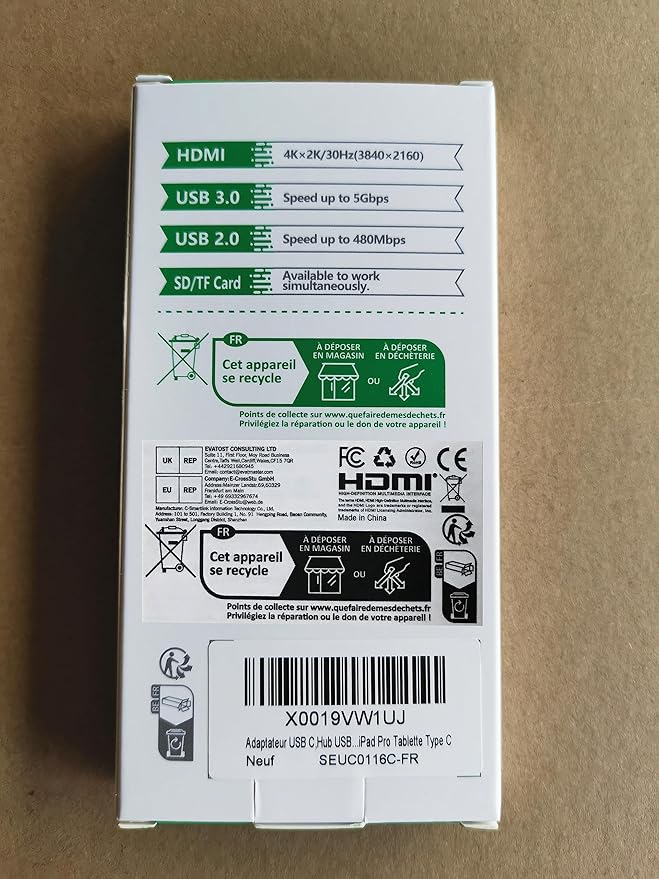 USB C Hub HDMI Adapter for MacBook Pro/Air, 7 in 1 USBC Dongle with HDMI, SD/TF Card Reader, USB C Data Port,100W PD, and 2 USB 3.0 Compatible for MacBook Pro/Air, Dell XPS, Lenovo Thinkpad.