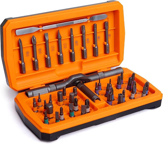 ratchet screwdriver set, magnetic screwdriver set, DIY combination soft shaft, suitable for furniture assembly, electrical maintenance, bicycle tools