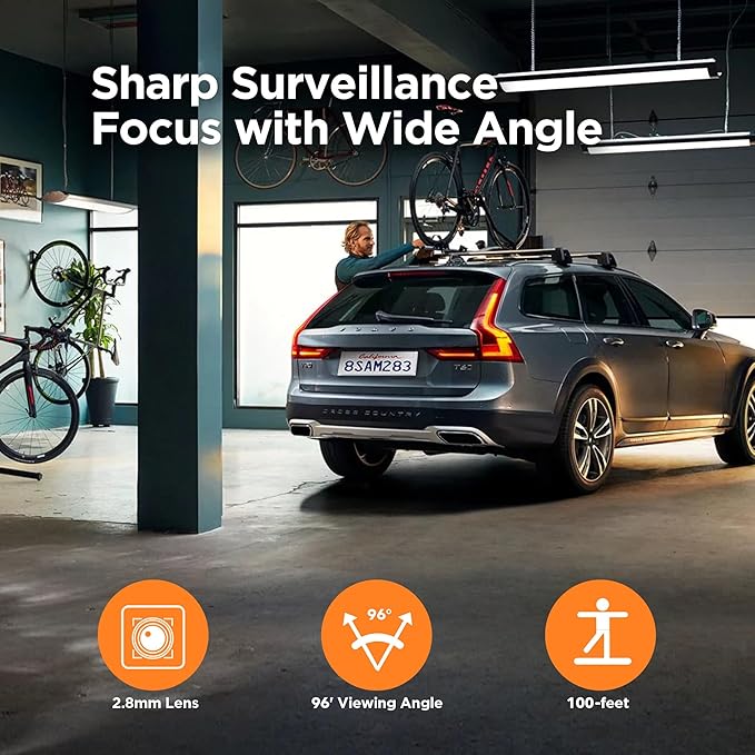 TIGERSECU 5MP 8CH Security Camera System with Motion Detection, Surveillance DVR and Wired Outdoor 4 x 5MP (2560 x 1920) Wide Angle Home CCTV Cameras, IP66, 100-feet Night Vision, 2TB Hard Drive