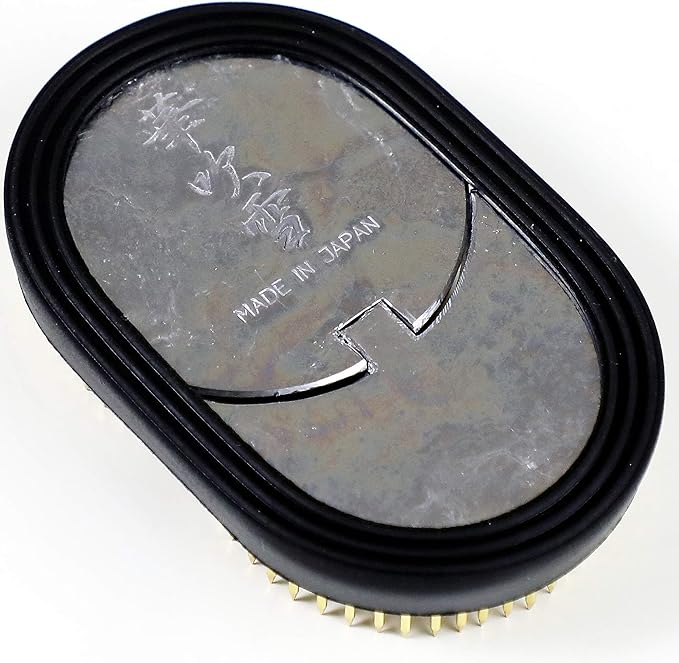 Wazakura Made in Japan Ikebana Tool Kit - Ikenobo Scissors + Sun and Moon Kenzan Flower Holder, Japanese Floral Arrangement Set, Florist Shears and Pin Frog Gift Box Set - Sun and Moon Kenzan Set