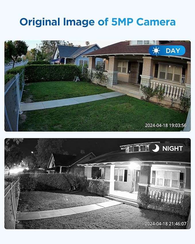 4COVR PoE Wired Security Camera System with Monitor, 8CH 8MP H.265 Ultra HD NVR with Screen Pre-Installed 2TB HDD, 4Pcs IR Dome Wired 5MP IP Camera IP67, Person Vehicle Detection, LY97SA5MU804