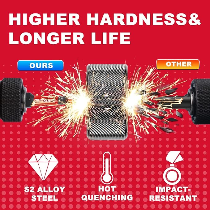 90 Pieces Torx Impact Screwdriver Bits Set with Colorful Boxes, 2" Magnetic T7-T40 S2 Steel Multi Driver Bits with Box