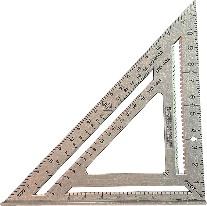 Swanson Tool Co S0107 "Big 12" 12-Inch Speed Square Layout Tool with Blue Book