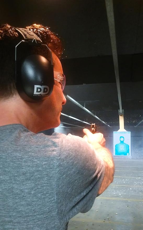 Professional Safety Ear Muffs by Decibel Defense - 37dB NRR - The HIGHEST Rated & MOST COMFORTABLE Ear Protection for Shooting & Industrial Use - THE BEST HEARING PROTECTION...GUARANTEED