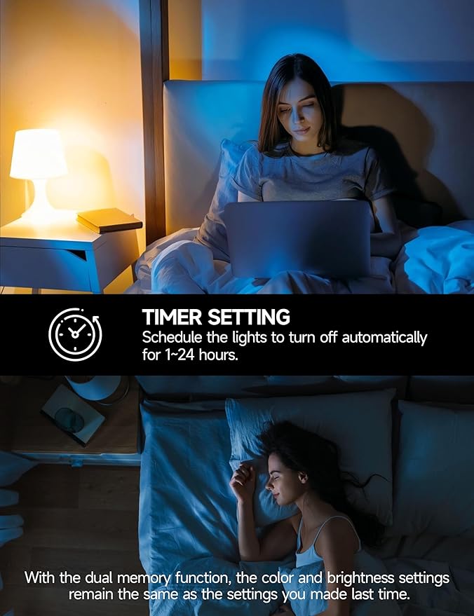 BR30 Color Changing Light Bulb, LED Flood Lights 12W Dimmable, 100W Equivalent, RGB+2700K+4000K+6500K, Remote Control, 1050LM, E26 Multi-Color Can Light Bulbs for Ceiling, 2 Pack