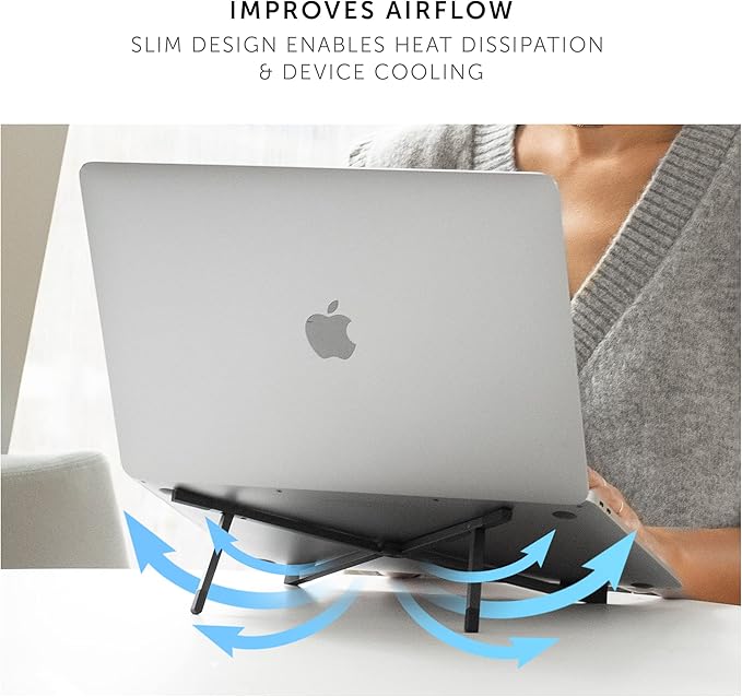 Native Union Fold Laptop Stand – Ultra-Slim Foldable & Portable Laptop Stand – Ergonomic & Optimized Viewing Angle – for 13 to 16 Inch MacBooks & Laptops, 10 to 16 Inch iPads & Tablets (Sandstone)