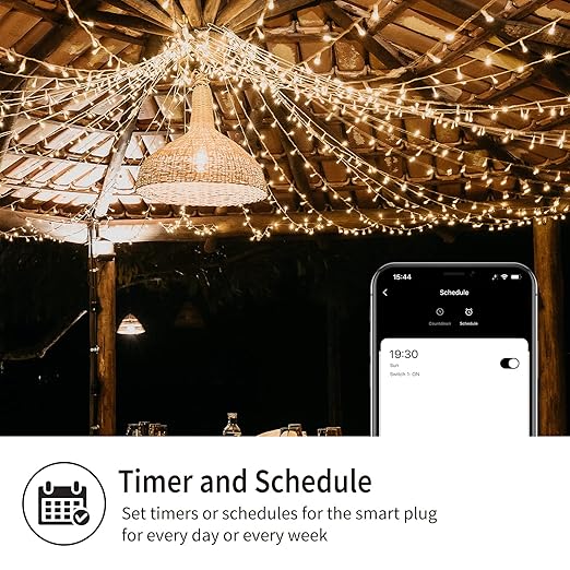 Minoston Outdoor Smart Plug Wi-Fi Plugs Outlet with 2 Individual Control Sockets, Weather-Resistance, Work with Alexa, Google Assistant, 125V, 2.4 GHz Wireless Frequency, No Hub Required (MP24W)