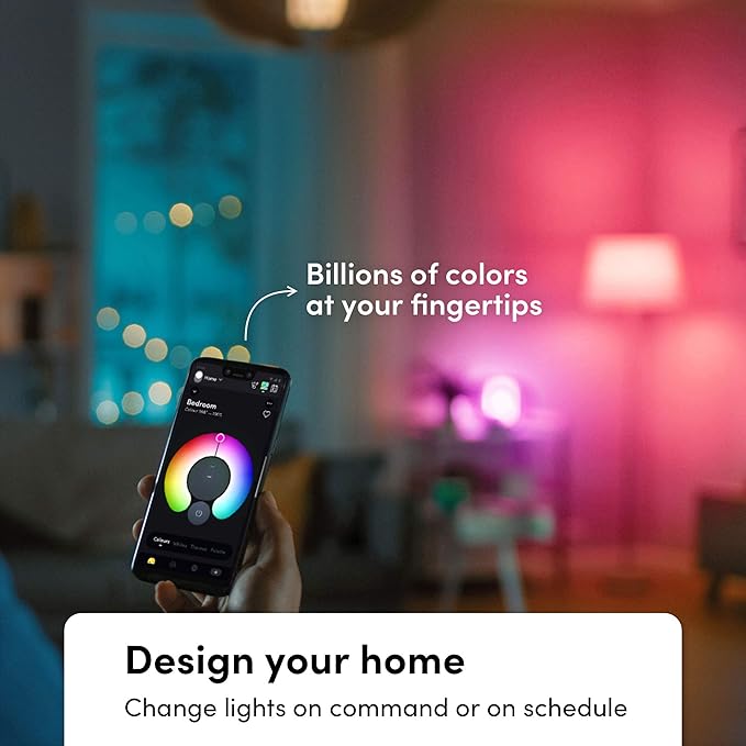 LIFX Color A19 800 lumens, Billions of Colors and Whites, Wi-Fi Smart LED Light Bulb, No Bridge Required, Works with Alexa, Hey Google, HomeKit and Siri (2-Pack)