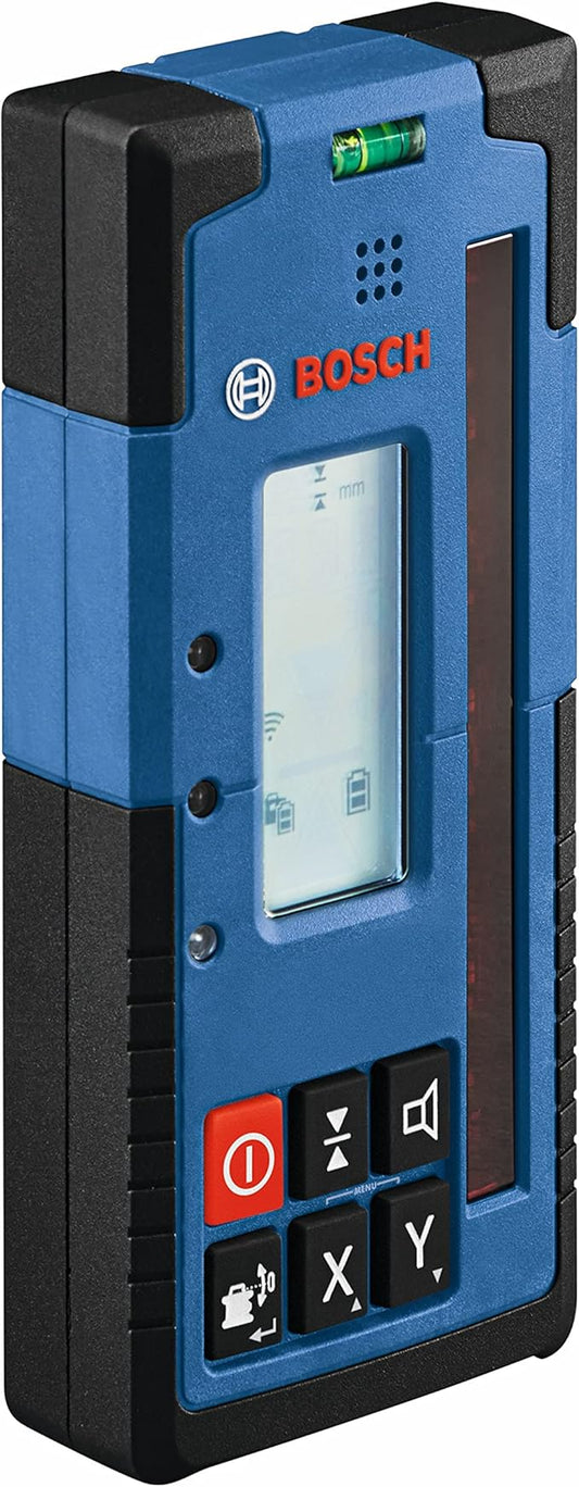BOSCH LR40 2000 ft Red-Beam Rotary Laser Receiver, Includes Mounting Bracket & 2 AA Batteries