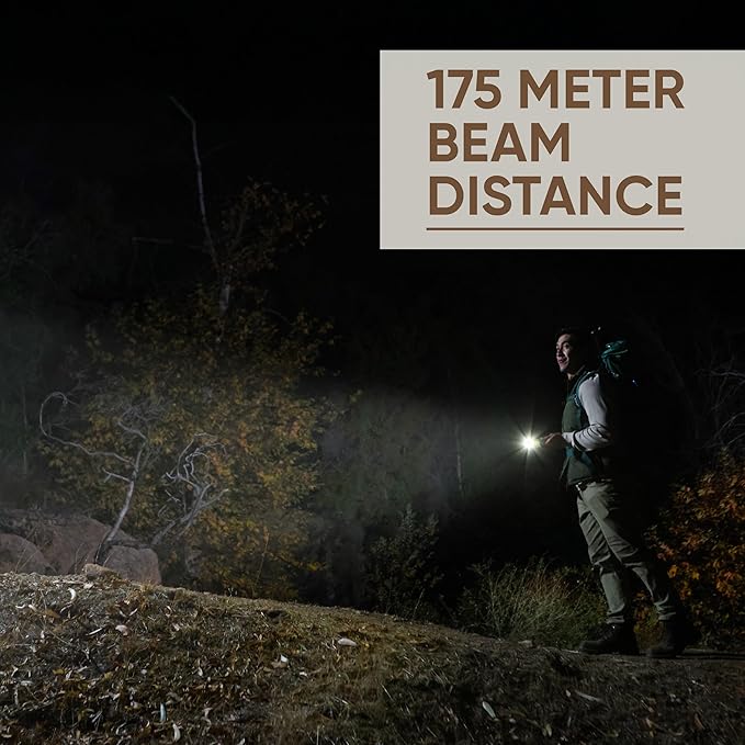 Energizer Jeep Power Indicator Rechargeable LED Flashlight, 1,000 Lumens, Rechargeable Flashlight with Trail-Ready Construction and Easy-to-Read Digital Power Indicator Display