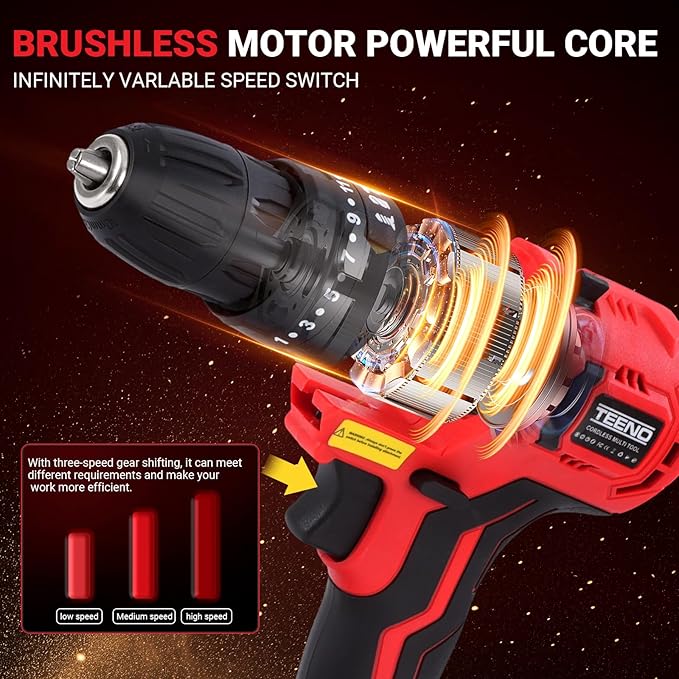 Cordless Combo Kit 20V, 8-in-1 Cordless Multi-tool with Case, Drill, Recip saw, Chain Saw, Impact wrench, Oscillating Tool, Sander with Accessories, 3.0Ah Lionthium Battery and Charger