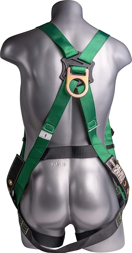 Palmer Safety Construction Harness 5 Point Adjustment, Back D-Ring, Grommet Legs, Multiple Styles I OSHA ANSI Compliant