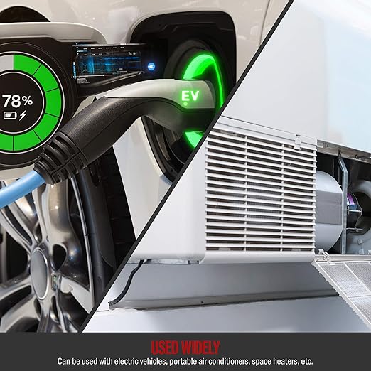 ENERLITES NEMA L6-30P Locking Plug Connector for Generator, Twist Lock Male Plug, 30 Amp, 250 Volt, 2 Pole, 3 Wire Grounding, Industrial Grade Heavy Duty, UL Listed, 66461-BK, Black