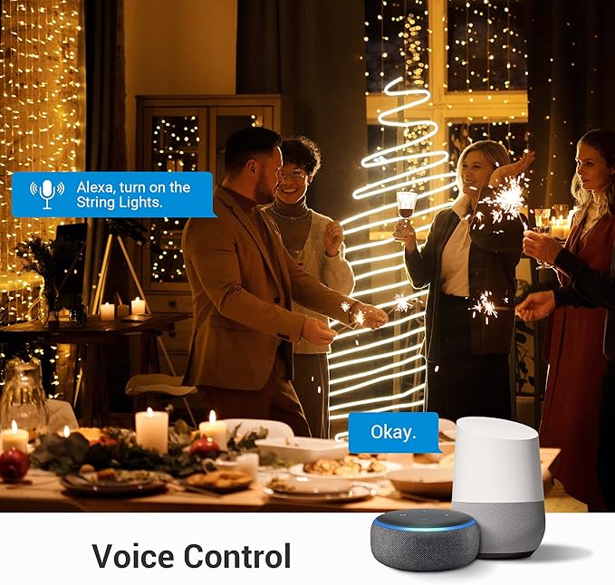 DEWENWILS WiFi Smart Yard Stake Plug with 6 Outlets, Voice Control, Waterproof Power Stake Timer with 6Ft Cord, Alexa&Google Assistant Compatible, 1875W/15A, for Halloween/Christmas Decoration Lights