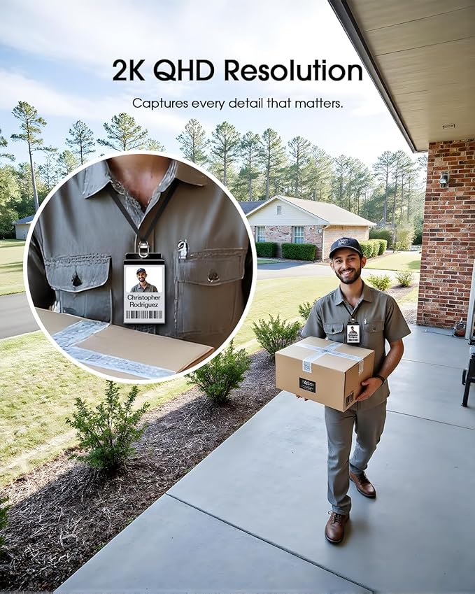 Camcamp Solar Security Cameras Wireless Outdoor, 2K Home Security Camera System, Quick Installation, No Subscription, PIR Smart Detection, 10CH Expandable NVR for Surveillance, 5G & 2.4G WiFi