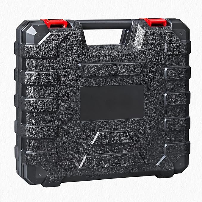 Tool Set - Tool Kit with 8V Cordless Drill, 132 Piece Tool Box with Drill, Home Tool Kits for Men & Women, Hand Drill Set Perfect for Homeowner, Diyer, Handyman - Red