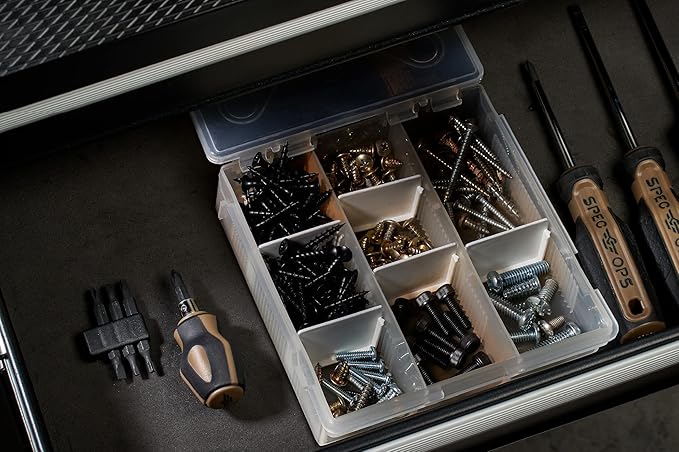 Spec Ops Tools Stubby Screwdriver, 9-in-1, Includes 4 Double-Sided S2 Steel Bits, Magnetic, 3% Donated to Veterans Black/Brown