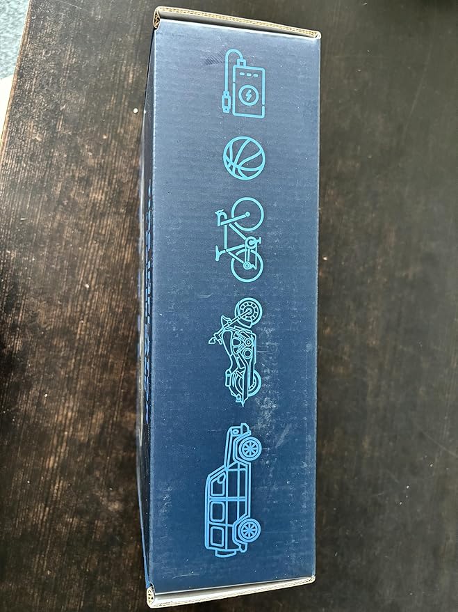 Tire Inflator Portable Air Compressor: Cordless Deflatable Air Pump for Car Tires - 150PSI Tire Pump with Pressure Gauge for Car Bike Motorcycle