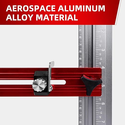 Aircraft-Grade Aluminum Stair Tread Template Tool – Adjustable Stair Tread Gauge & Jig | 16”,12”,8” Extension Kit (6-Piece Set) | Precision Stair Measuring Tool for Contractors & DIY