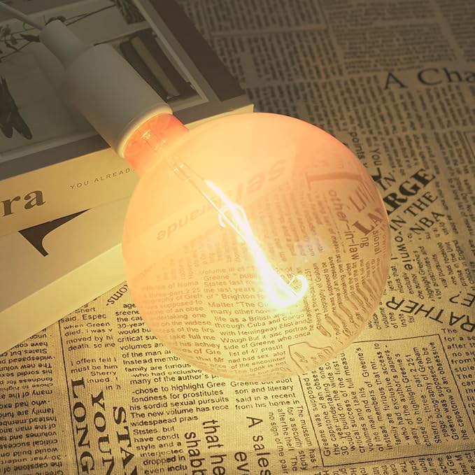 ONEWISH Large LED Bulb,G150 Pink Globe Decorative Bulbs,Warm White 2700K 3W,30W Equivalent,E26 Base,6 inch Oversized Edison Bulb for Bedroom Living Room Home,1 Pack