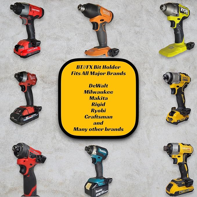 Drill Bit Holder - Universal, Cordless Tools, Impact Drivers, Accessories, Replace Magnetic