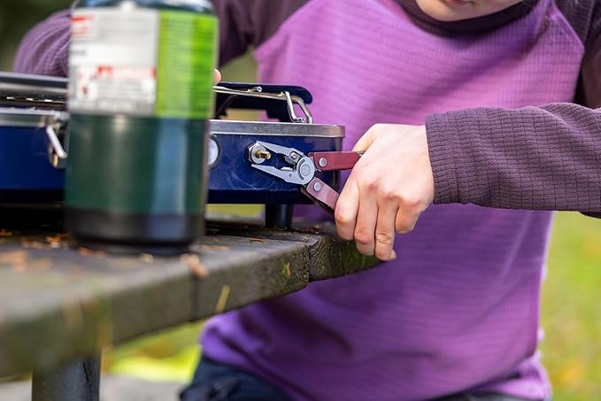 LEATHERMAN, Rebar Multitool with Premium Replaceable Wire Cutters and Saw, Heathered Cranberry