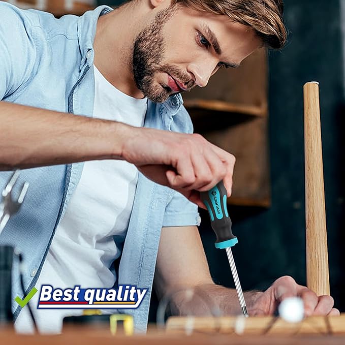 Magnetic Screwdrivers Set with Case, Amartisan 43-piece Includs Slotted, Phillips, Hex, Pozidriv,Torx and Precision Screwdriver Set, Magnetizer Demagnetizer Tools, Tools for Men (Blue))