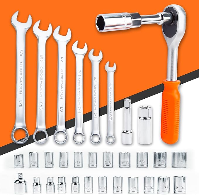 CARTMAN 238-Piece Socket Wrench Auto Repair Tool Combination Package Mixed General Household Hand Tool Set Tool Kit with Plastic Toolbox Storage Case