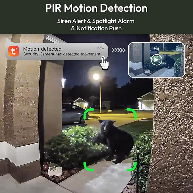 2K Solar Camera Outdoor Wireless, 2.4/5 Ghz WiFi Cameras for Home Security,130°-Wide View,Color Night Vision, IP65 Waterproof,2-Way Audio,Cloud/SD, Support Alexa