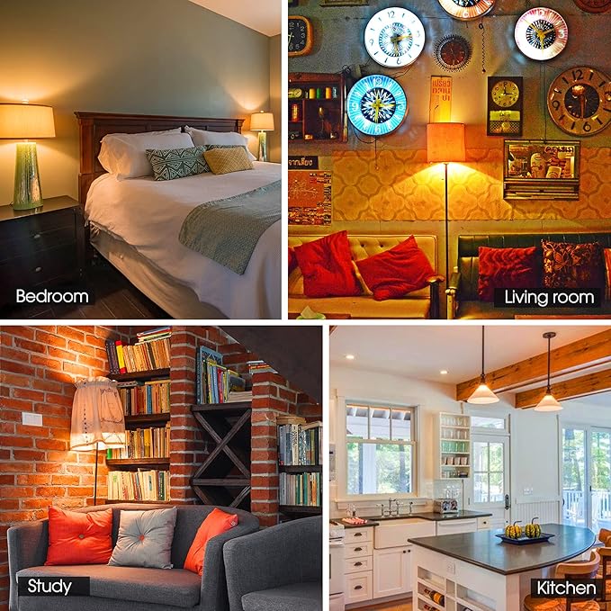 Energetic 24 Pack LED Light Bulbs, 60 Watt Equivalent A19 LED Bulb, Soft White 2700K, Non-Dimmable, E26 Base, ETL/UL Listed, 15000 Hrs, Standard Light Bulbs