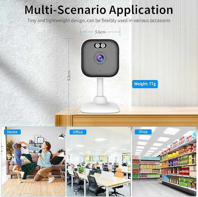 VSTARCAM 5G Indoor Security Camera for Pet Camera, Dual-Band WiFi (2.4GHz/5GHz), 2K UHD Dog Camera w/5× Zoom, Motion Detection, 2-Way Audio, Color Night Vision, Cloud & SD Card Storage, Works w/Alexa