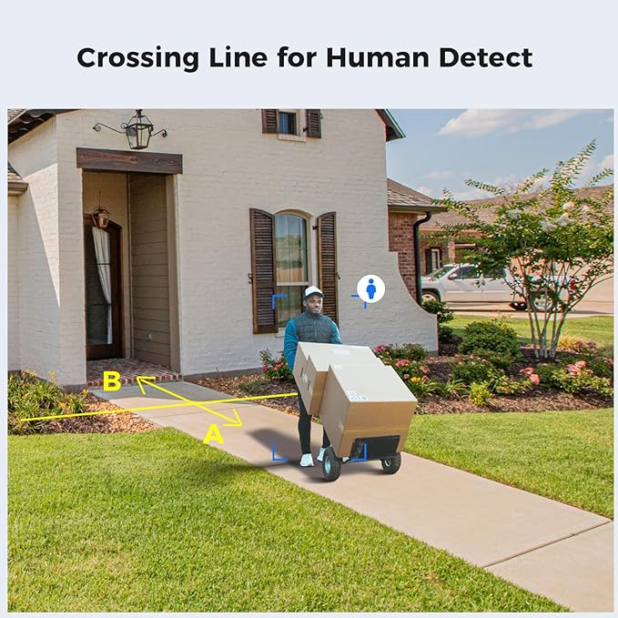 [Human Vehicle Detection] Hiseeu PoE Security Camera System,8PCS 5MP IP Security Camera for Indoor Outdoor,4K PoE NVR 16CH Expandable with 3TB Hard Drive,Person/Vehicle Detect,Audio Video Monitoring