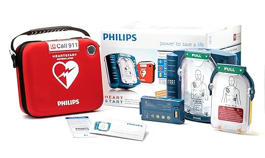 Philips HeartStart Home AED Defibrillator with Training Pads Cartridge, M5068A-C02