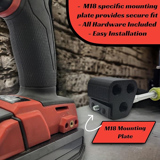 Drill Bit Holder - Milwaukee M18, Cordless Tools, Impact Drivers, Accessories, Replace Magnetic