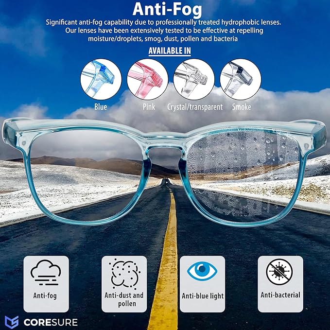 Stylish Anti Fog Safety Glasses Goggles – Eye Protection Glasses