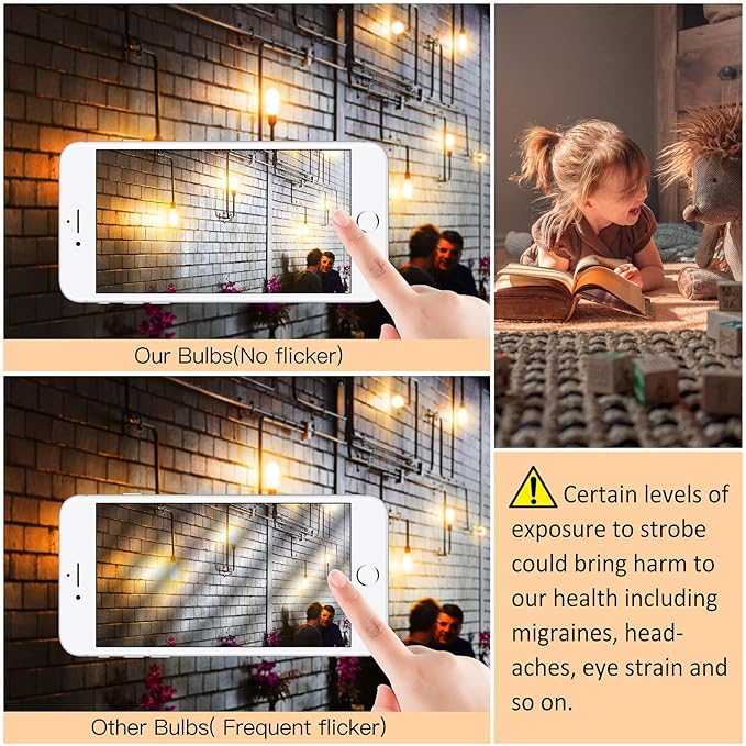 Leools T10 Led Bulb,Dimmable Tubular Vintage LED Edison Bulbs 6W,Equivalent 60 Watt,600LM,Warm White 2700K,Clear Glass,E26 Base Bulb, for Cabinet Display Cabinet etc,3 Pack.