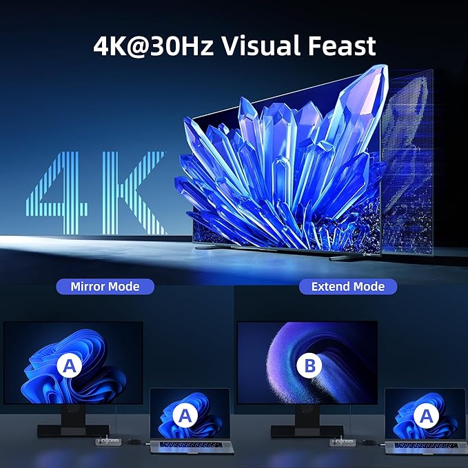 USB C Hub,Mosirui 9 in 1 USB C Hub Multiport Adapter with 4K HDMI,Type C 3.0 5Gbps,USB A 3.0/2.0,PD 100W, SD/TF Card Reader,USB C Dock for MacBook Pro/Air,iPad,iMac,iPhone,HP,Dell and More (3.3 Ft)